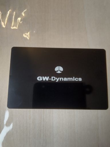 Black aluminium premium business card